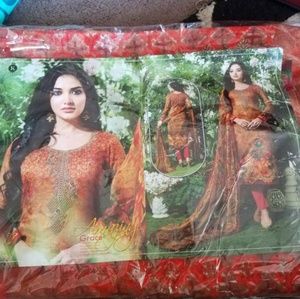 Indian unstich dress fabric